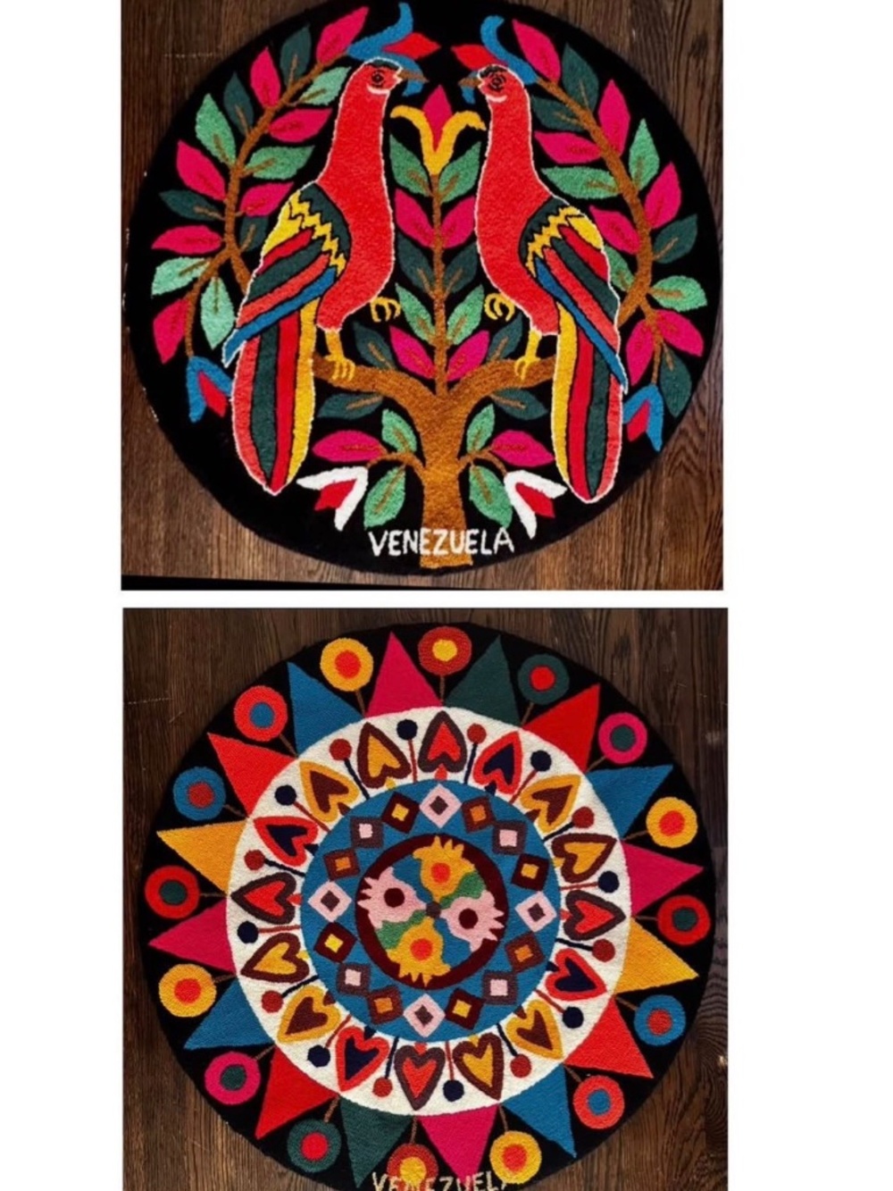 Handmade Wayuu Wall Art Set of 2 Venezuela 29"